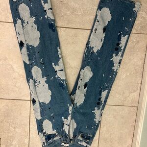 Splatter jeans
